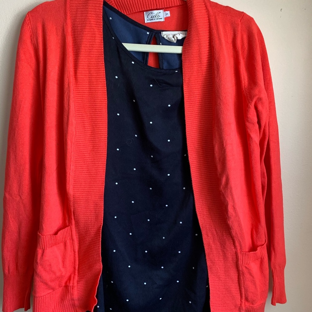 Cardigan with tank